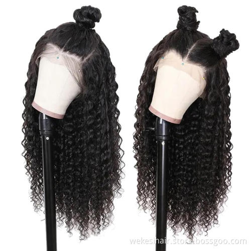 Drop Shipping Transparent 360 Lace Frontal Wig,Half Lace Frontal Wig Human Hair,Straight 13x6 Hd Frontal Wig